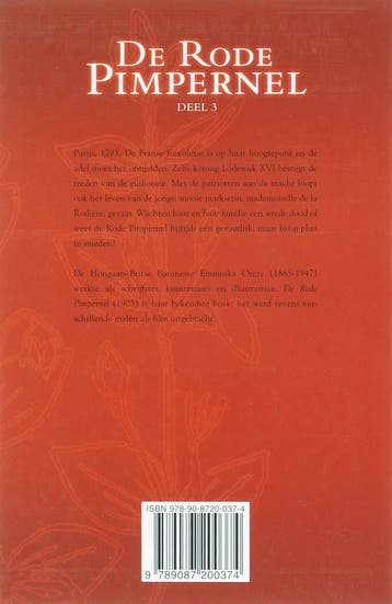 De rode Pimpernel / 3 De onvindbare Pimpernel / De Rode, Boeken, Verzenden, Gelezen, Baronesse Orczy