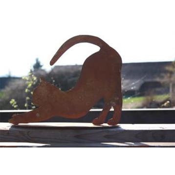 Deco kat Mimi strekt zich uit | op grondplaat | Patina, Verzenden, Nieuw