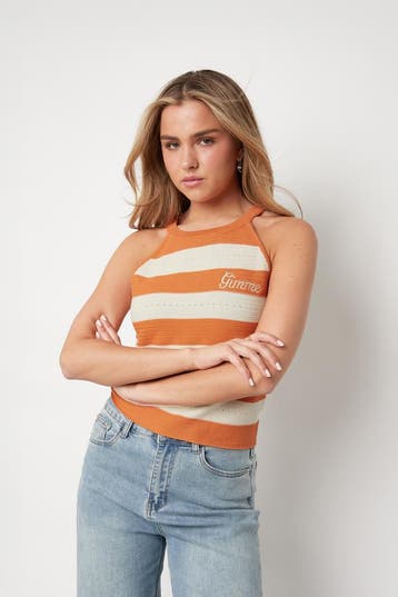 Gebreide top met strepen, Kleding | Dames, Colors, Verzenden, Nieuw, Zonder mouw