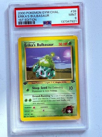 Pokémon - 1 Graded card - Bulbasaur 39/132 First edition -, Nieuw