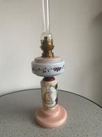 Olielamp - Opaline glas, Antiek en Kunst