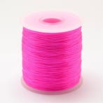 5 meter plat elastisch draad 0,2mm Deep pink, Ophalen of Verzenden, Nieuw, Draad