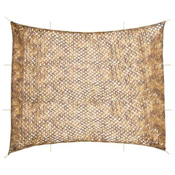 vidaXL Camouflagenet met opbergzak 729x602 cm zandkleurig, Verzenden, Nieuw