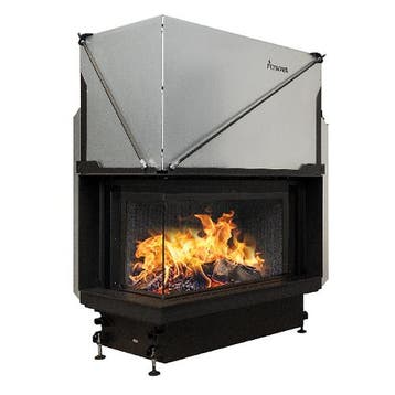 Inbouw Houtkachel Quattro 90 Links Glas Premium Edition, Nieuw