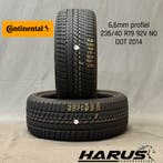 235/40/19 92V N) Continental winterbanden 6,6mm profiel 2X, 19 inch, Gebruikt, 235 mm, Band(en)