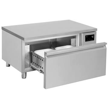 GGM Gastro | Diepvries-/gekoelde onderkast-combinatie - |, Verzenden, Nieuw in verpakking, RVS Meubilair