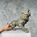 Figuur - NO RESERVE PRICE - Roaring Lion Sculpture - Brons