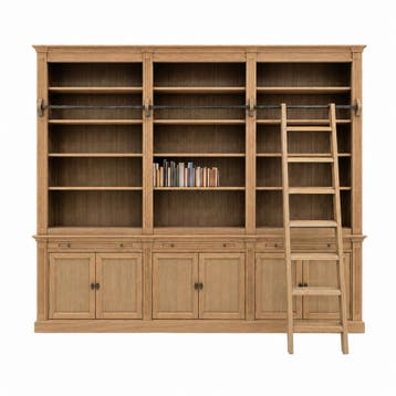 123Kast - Boekenkast Melena del Sur - 300x43x240 cm - 123Kas, Verzenden, Nieuw