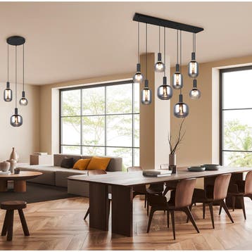 LED Hanglamp - Hangverlichting - Trion Pala - 6x Lichtpunten, Ophalen of Verzenden, Nieuw, Metaal