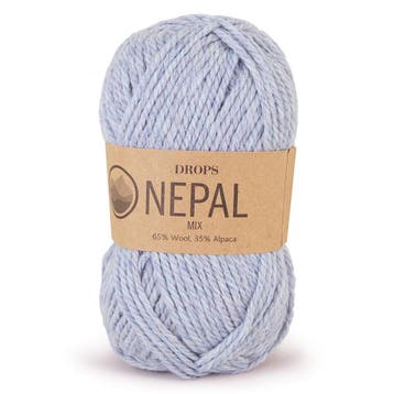 DROPS Nepal Mix - 8907 mist - Wol Garen, Ophalen of Verzenden, Nieuw