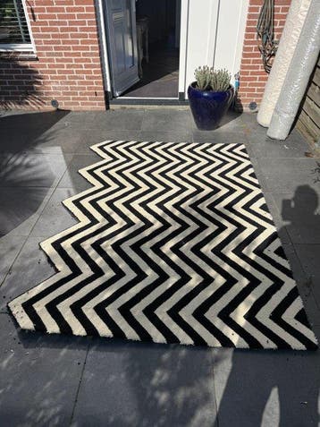 Wollen vloerkleed - Vloerkleed - 220 cm - 160 cm, Nieuw