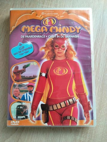 DVD - Mega Mindy - De Paardenrace / Cash In De Carwash, Cd's en Dvd's, Avontuur, Gebruikt, Verzenden, Alle leeftijden