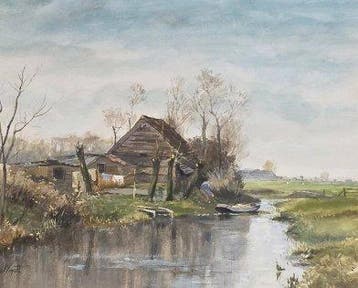 Chris van der Windt (1877-1952) - Landschap