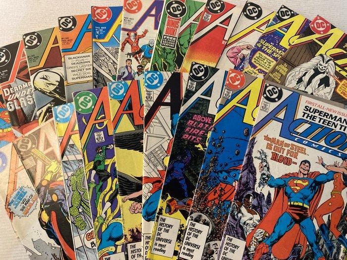 Action Comics (1938) 20 comics in Range # 584 to 605 +, Boeken, Strips | Comics