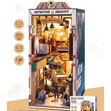 PlayfulMario BookNook Detective Decrypt met verlichting M..., Verzenden, Nieuw
