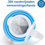 Waterkoker - Elektrisch - 0.6L - 1000W - Blauw, Witgoed en Apparatuur, Waterkokers, Verzenden, Zo goed als nieuw
