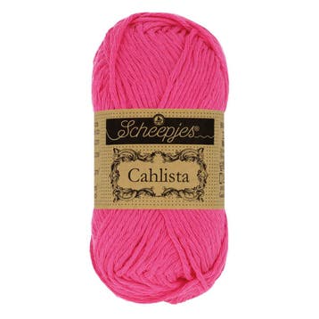 Scheepjes Cahlista 50g - 114 Shocking Pink, Ophalen of Verzenden, Nieuw, Breien of Haken, Wol of Garen
