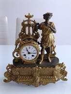 Figurale pendule Victoriaans - Verguld brons - 1850-1900