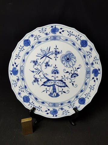 Meissen - Cipolla blu - Piatto da portata - D.34cm - Vassoio, Antiek en Kunst, Antiek | Meubels | Tafels