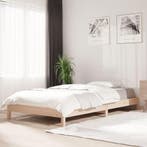 vidaXL Bed stapelbaar 90x190 cm massief grenenhout, 90 cm, Eenpersoons, Bruin, Verzenden