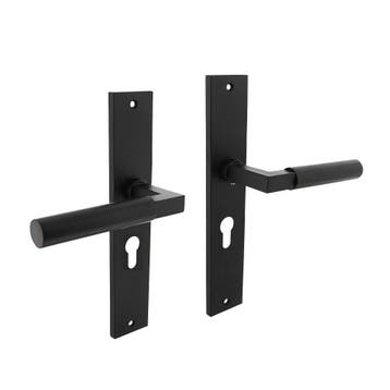 Intersteel Deurkruk Bau-Stil op schild profielcilinder 55mm, Verzenden, Nieuw