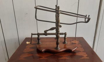 Flessenonderzetter - hout messing