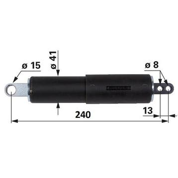 BPW gasveer / handremdemper voor ZAF 1,6-3 - 4018078, Ophalen of Verzenden, Nieuw