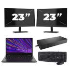 Lenovo ThinkPad L13 -   i3-10e 8GB  - 256GB  + 2x 23 inch, Qwerty, Verzenden, 8 GB, 13 inch