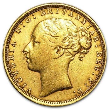 Verenigd Koninkrijk. British Gold Sovereign Queen Victoria