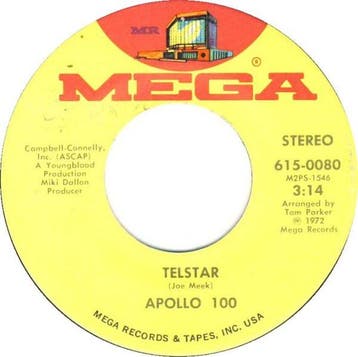 vinyl single 7 inch - Apollo 100 - Telstar, Verzenden, Zo goed als nieuw, 7 inch, Pop