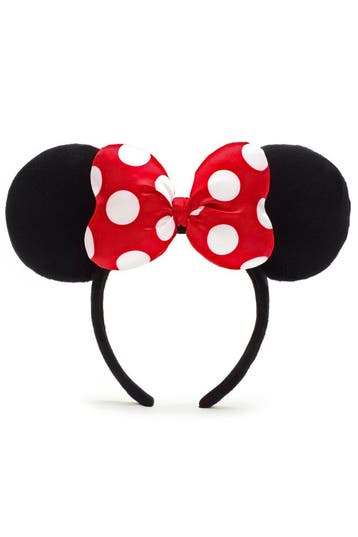 KIMU® Haarband Mouse Rode Grote Strik Polkadots Minnie Diade, Ophalen of Verzenden, Nieuw, Carnaval, Accessoires