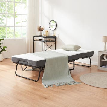 Opklapbed Borjavle 90x200 cm met traagschuim matras zwart gr, Verzenden, Nieuw