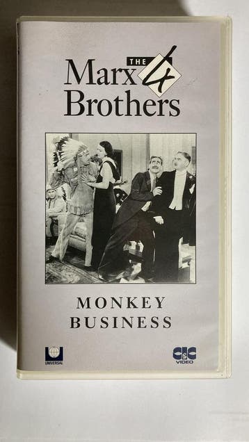 THE MARX 4 BROTHERS: MONKEY BUSINESS (IN SEAL) (VHS), Verzenden, Gebruikt