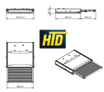 HTD Uitschuifbare Opstap 400 LED, Ophalen of Verzenden, Nieuw
