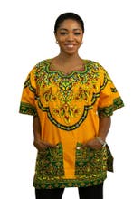 Oranje Dashiki Shirt / Dashiki Jurk - Afrikaans shirt - Unis, Kleding | Heren, Ophalen of Verzenden, Nieuw