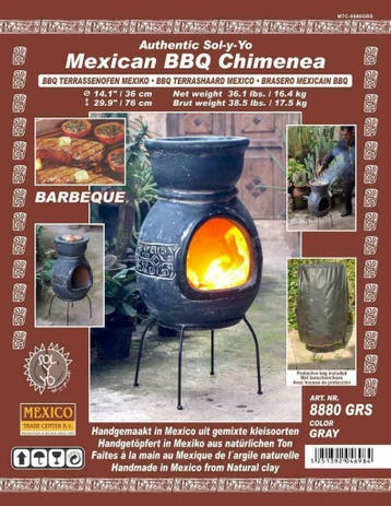 Sol-y-Yo kleine Maya BBQ terrashaard 36/78cm in 3 kleuren, Ophalen, Nieuw, SOL-Y-YO, Met accessoires