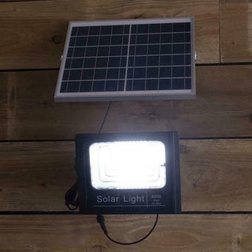 Solar LED breedstraler Capital II met los paneel  3 standen, Tuin en Terras, Buitenverlichting, Overige materialen, Verzenden