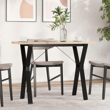 vidaXL Eettafel Y-frame 100x50x75,5 cm massief grenenhout en, Verzenden, Nieuw