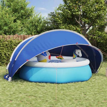 vidaXL Pooldome 430 x 430 x 210 cm 185T polyester met, Tuin en Terras, Zwembad-toebehoren, Verzenden, Nieuw