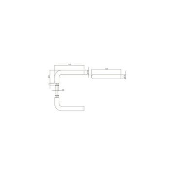 Intersteel Deurkruk Luzern - RVS/mat zwart, Doe-het-zelf en Verbouw, Verzenden, Nieuw