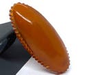 Oude vintage Baltisch amber broche - Barnsteen (Zonder