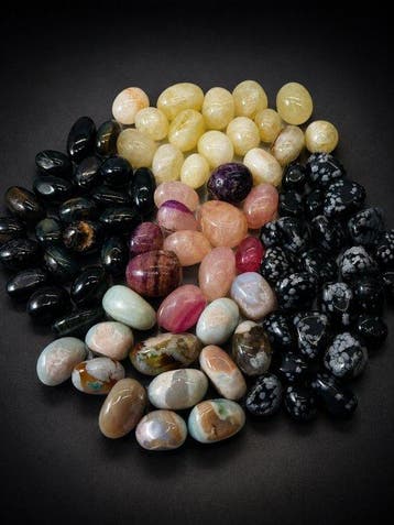 ***GEEN BIEDING*** Derde Oog Chakra Getrommelde Stenen