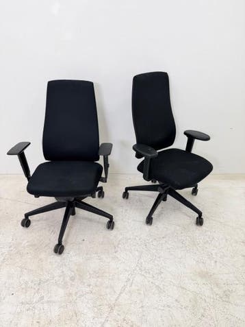 Interstuhl 1S08A bureaustoel zwart 3D en 4D armleuningen, Aankleding binnen, Ophalen of Verzenden, Gebruikt