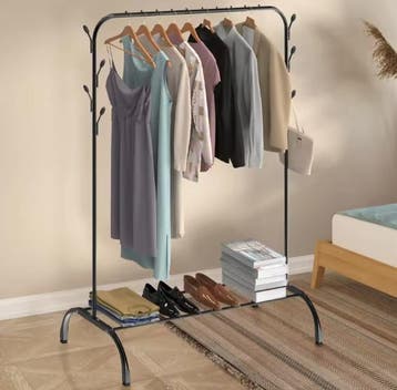 Stevig 2-in-1 Droogrek en Kledingrek met Haken, Verzenden, Nieuw