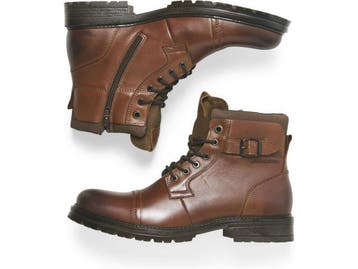 Jack & Jones Dexter - Heren Leren Boots - Vetersluiting -, Verzenden, Nieuw