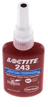Loctite 243 Blauw 50 ml Draadlock, Verzenden, Nieuw