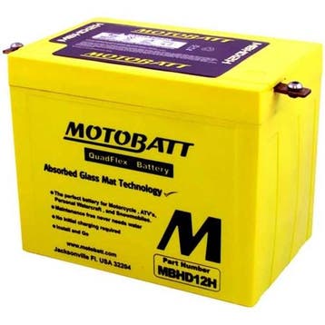 Motobatt Agm Accu Mbhd12H 12V 33Ah 200X130X163/163, Verzenden, Nieuw