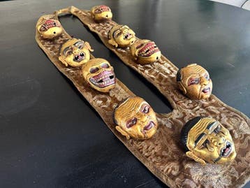 Boeddhistisch tantrische verguld koperen schedels en, Antiek en Kunst