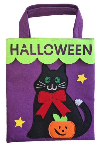 Snoeptas Halloween Zwarte Kat, Kleding | Dames, Carnavalskleding en Feestkleding, Ophalen of Verzenden, Nieuw