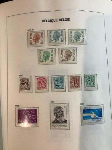 België 1980/1998 - Verzameling 1980/1998 in Davo album ( ook, Postzegels en Munten, Gestempeld